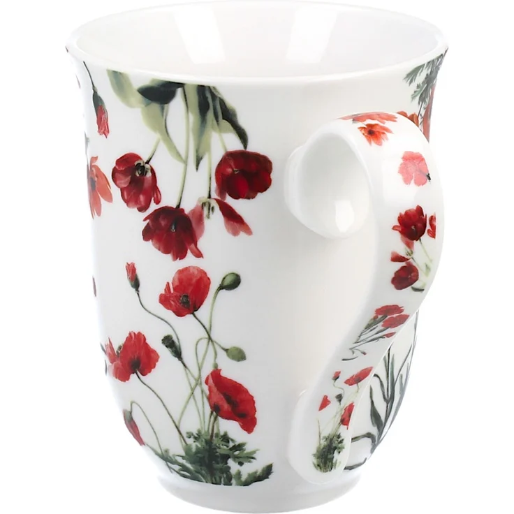 DUO Spring in bloom Becher 460 ml RED FLOWERS in dekorativer Box, New Bone China Porzellan – Bild 2