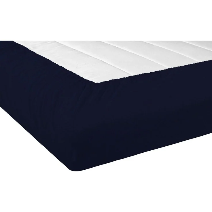 Setex REFIBRA Feinbiber Spannbettlaken dunkelblau 160 x 200 cm – Bild 2