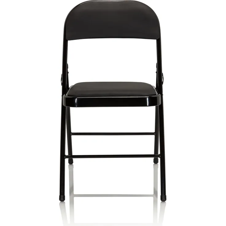 hjh OFFICE Besucherstuhl Konferenzstuhl 4er Pack TUDELA Kunstleder Schwarz