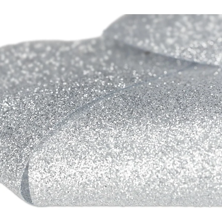 relaxdays Weihnachtsbaumschleife Glitzernde Schleife im 10er Set (10-tlg), silber – Bild 6