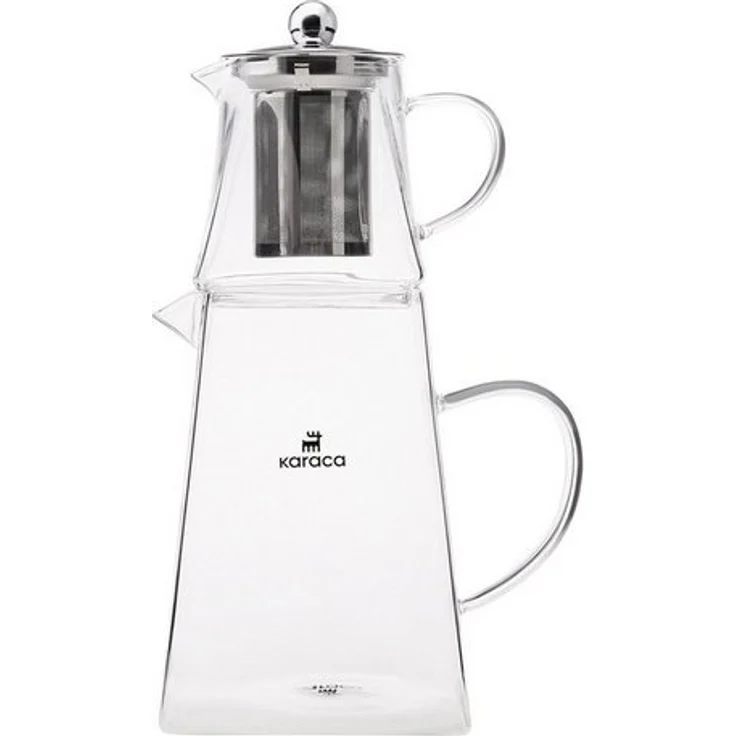 Karaca Teekanne Karaca Giza Glas-Teekannen-Set, 1.95L, Türkischer Teebereiter, 2 l, (3-St) – Bild 4