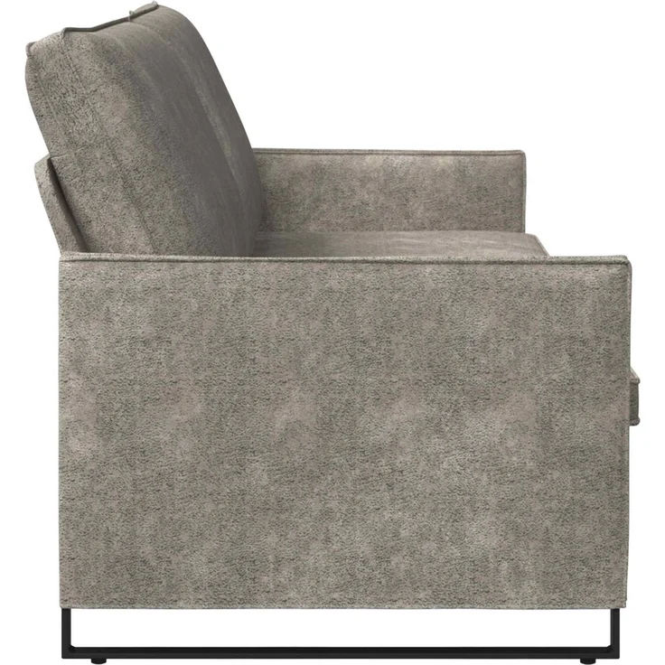 vidaXL 3-Sitzer Sofa Hellgrau 220 x 81 x 82 cm Kunstwildleder 42041004 – Bild 3