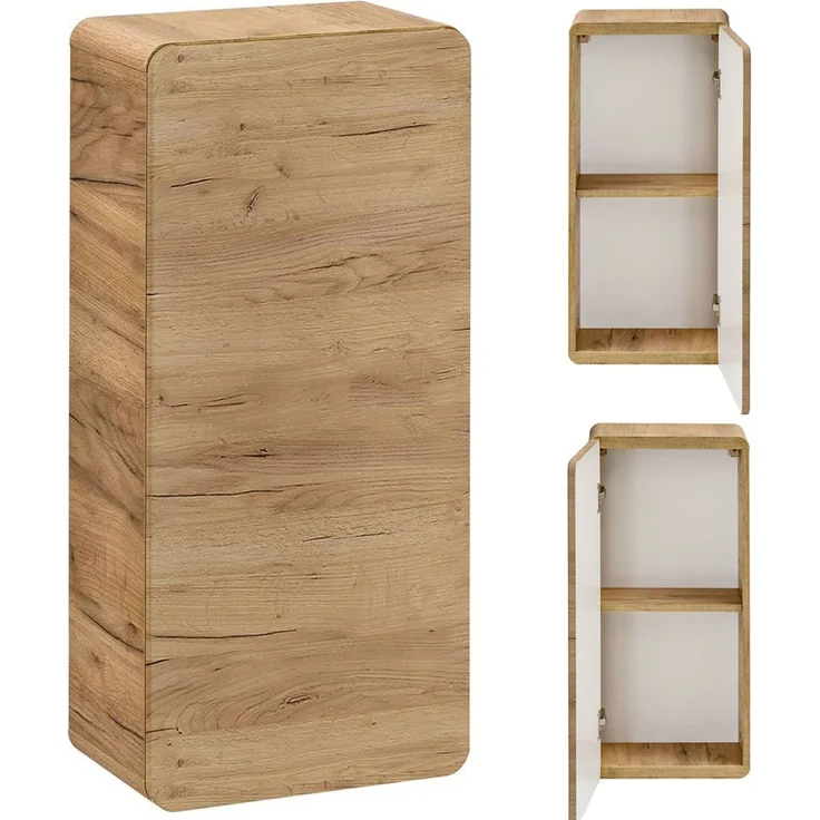 Badezimmer Komplettset LUTON-56-CRAFT in Wotan Eiche Nb. B/H/T ca. 180/200/46 cm – Bild 7