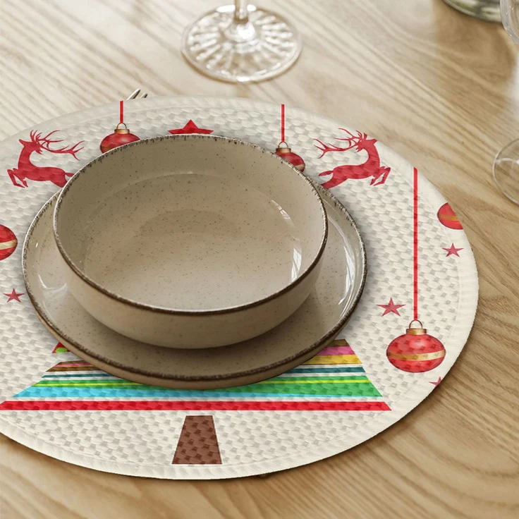 Hermia Concept '3594Supla' Tischset, Mehrfarbig, Ø 37 cm – Bild 2