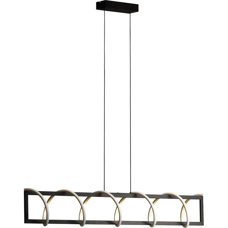 FISCHER & HONSEL Pendelleuchte GWEN B 115 cm schwarz Hängelampe Hängeleuchte Pendellampe