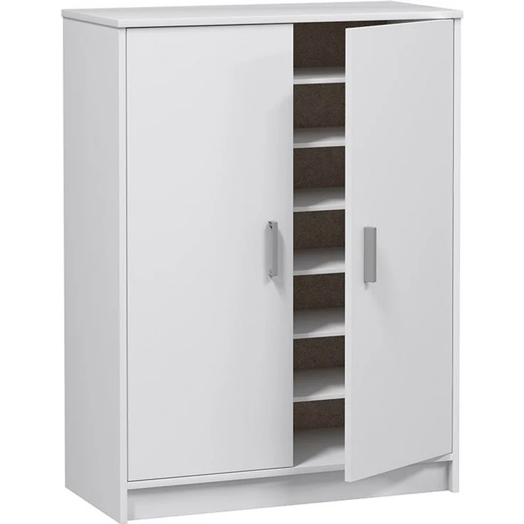 Calicosy 'BASIC' Schuhschrank mit 2 Türen und 6 Aufbewahrungsfächern L101 cm - Weiß – Bild 5