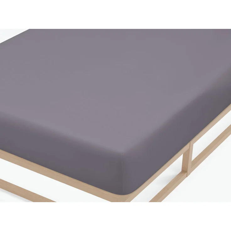 biberna Feinjersey-Spannbetttuch 0077144, silbergrau, 1x 60x120 cm - 70x140 cm – Bild 1