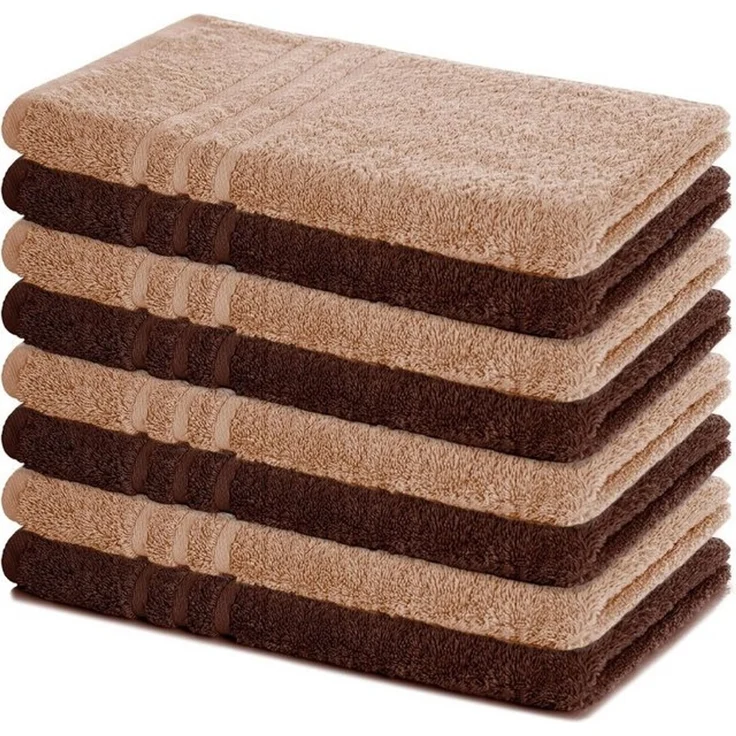 Lavea Handtücher 8er Handtuch Set 50x100 cm, Sporthandtuch, Badetuch, (Frottierserie Elena), Saugstarke & weiche Gästetücher, Handtuch Set – Bild 4