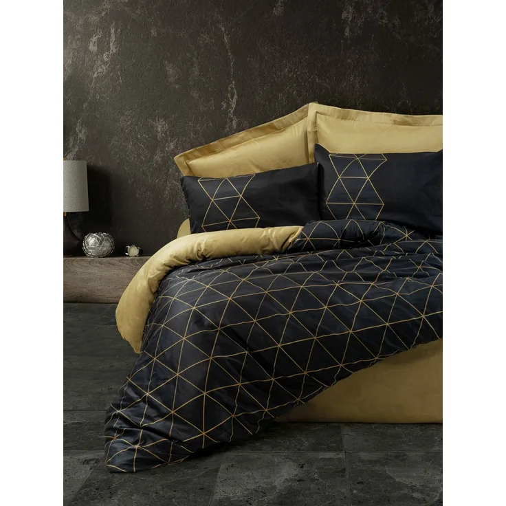 L'Essentiel Maison Bettwäsche Set Veta, 100% Baumwolle Ranforce, 2 teilig, Bettbezug + Kissenbezug Mit dem OEKO-TEX STANDARD