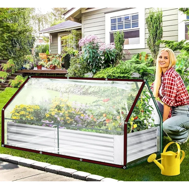 LuxusKollektion Gartenstuhl Transparente Abdeckplane Wasserdicht 2x3m Tarp Schutz Vor Witterung – Bild 3