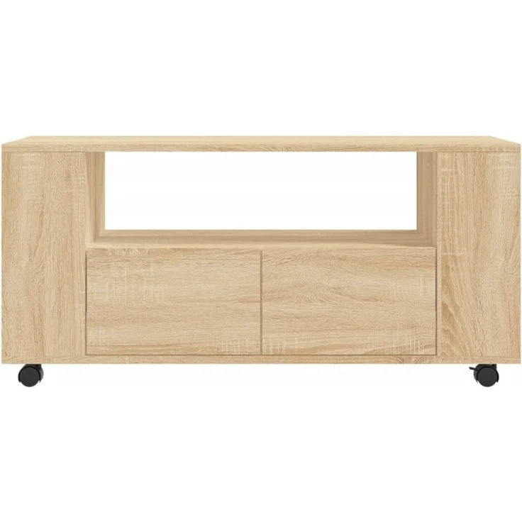 vidaXL TV-Schrank Sonoma-Eiche 102x34,5x43 cm Holzwerkstoff 833745 – Bild 7