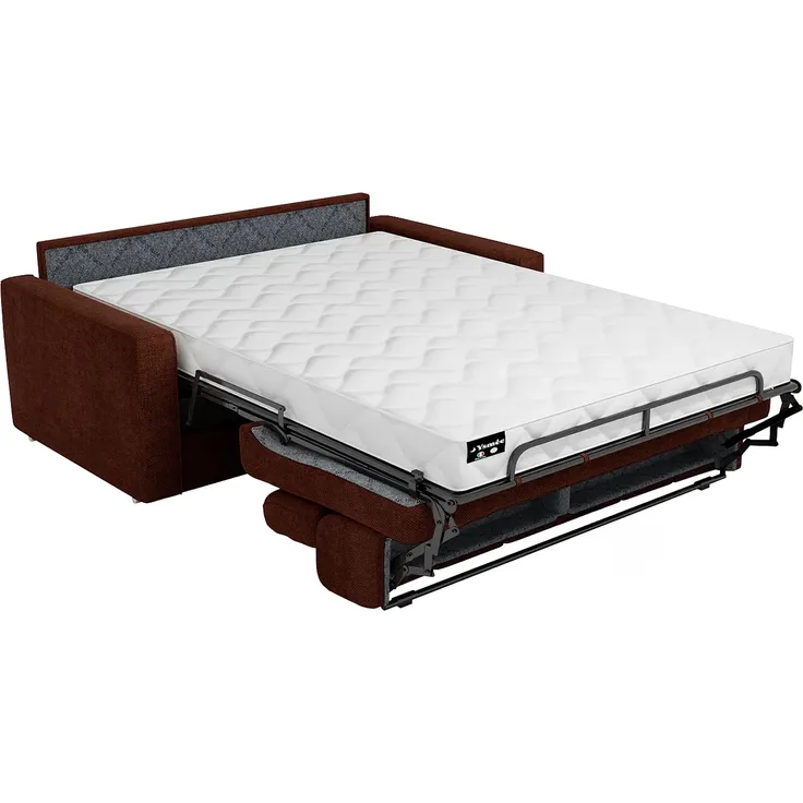 Vente-unique - VIZIR Sofa Stoff Rot - B 223 cm94 cm x H 110 cm95 cm x L 196 cm – Bild 5