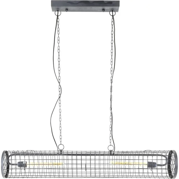 KAWOLA Hängeleuchte VIANA Hängelampe Metall schwarz 150 x 20 x 121 cm – Bild 3