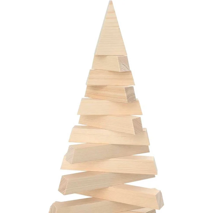 vidaXL Holz-Weihnachtsbaum zur Dekoration 150 cm Massivholz Kiefer 4103971 – Bild 10