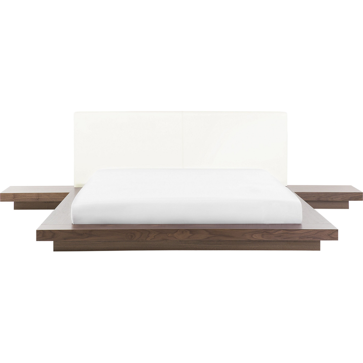 Bett Holzfarbton Lattenrost 160x200 cm ZEN