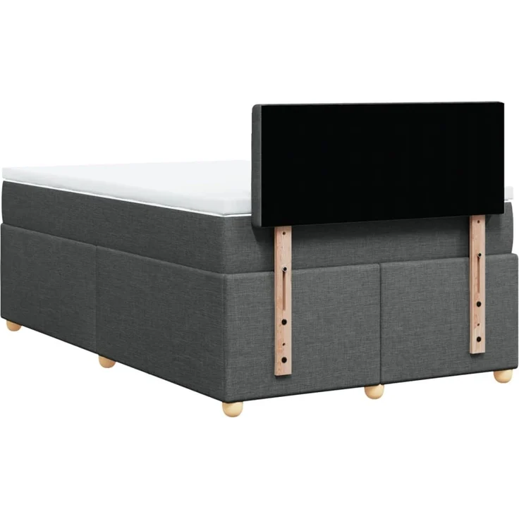 vidaXL Boxspringbett mit Matratze Dunkelgrau 120x190 cm Stoff 3288934 – Bild 8