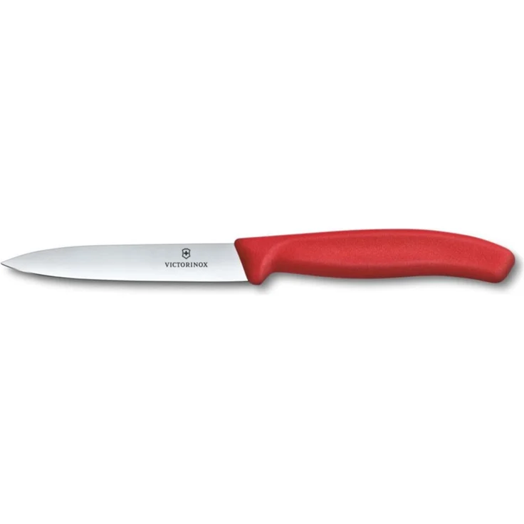 Victorinox Swiss Classic, Gemüsemesser, 10cm, Gerade, Mittelspitz, Rot