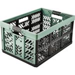 keeeper Stabile Profi-Klappbox mit Soft-Touch Griffen, 54 x 37 x 28 cm, 45 l, Ben, Nordic Green