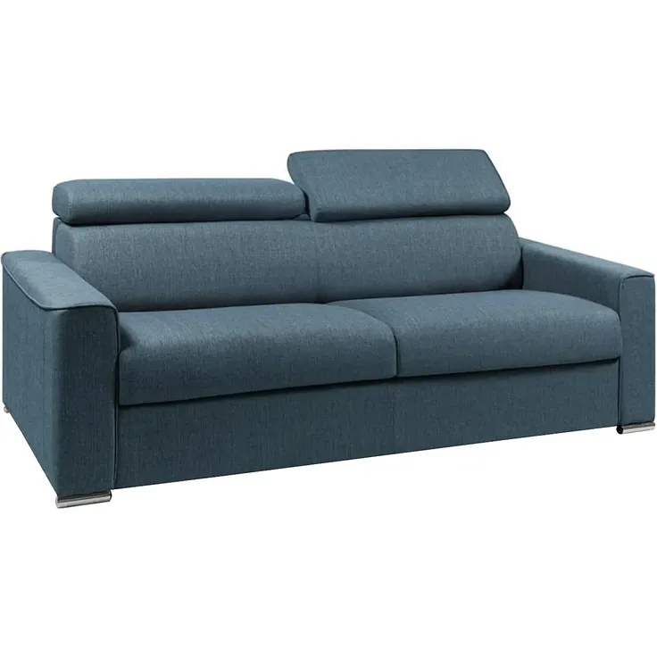 Vente-unique - VIZIR Sofa Stoff Blau - B 223 cm94 cm x H 110 cm95 cm x L 216 cm – Bild 2