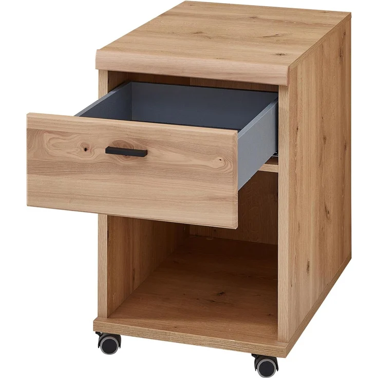 Rollcontainer Sonos, Holz, Holzwerkstoff, Kunststoff, Metall, Holzfarben, 44 x 67 x 58 cm – Bild 2