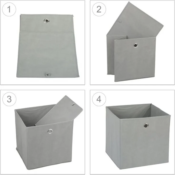 Aufbewahrungsbox Stoff im 2er Set – Bild 6