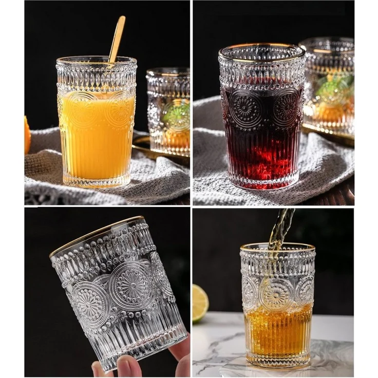 2 x Trinkglas Gläserset 400ml H 12cm Wasser, Cocktail, Whisky-Gläser G08 – Bild 4