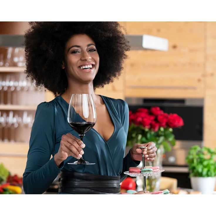 RIEDEL 4884/0D FATTO A MANO Performance Cabernet/Sauvignon - Schwarzer Stiel – Bild 7