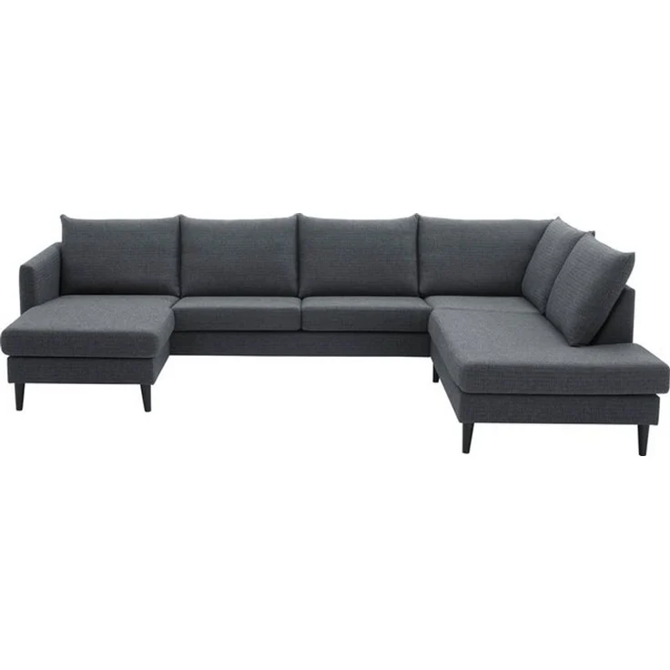 ATLANTIC home collection Wohnlandschaft Rekvik U-Form, mit Wellenunterfederung, mit Massivholzfüßen – Bild 4