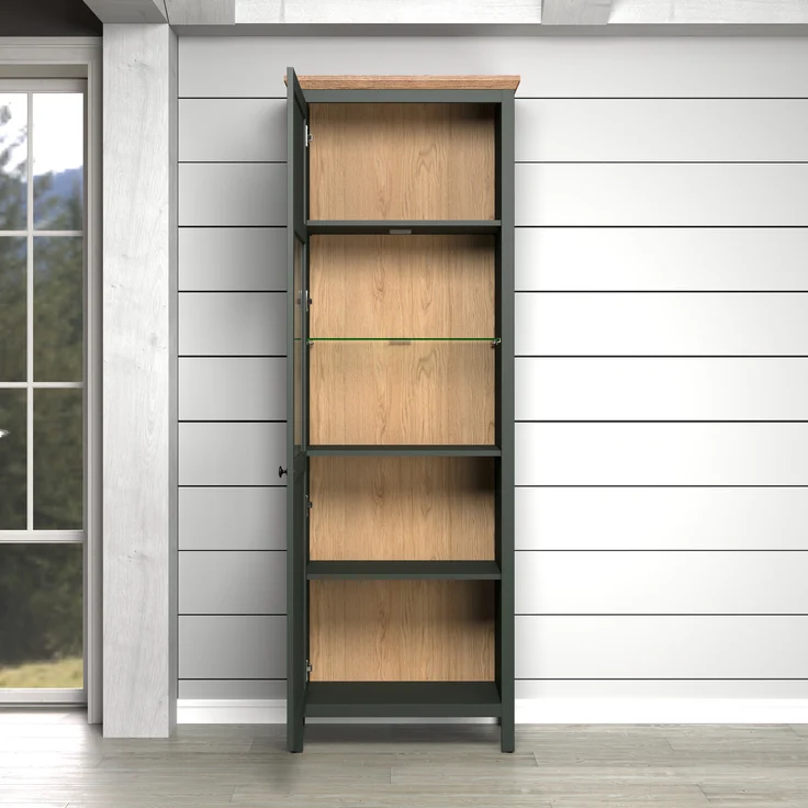 Wohnzimmer-Set >Stanton< in Tannengrün/Eiche aus Holzwerkstoff – Bild 7