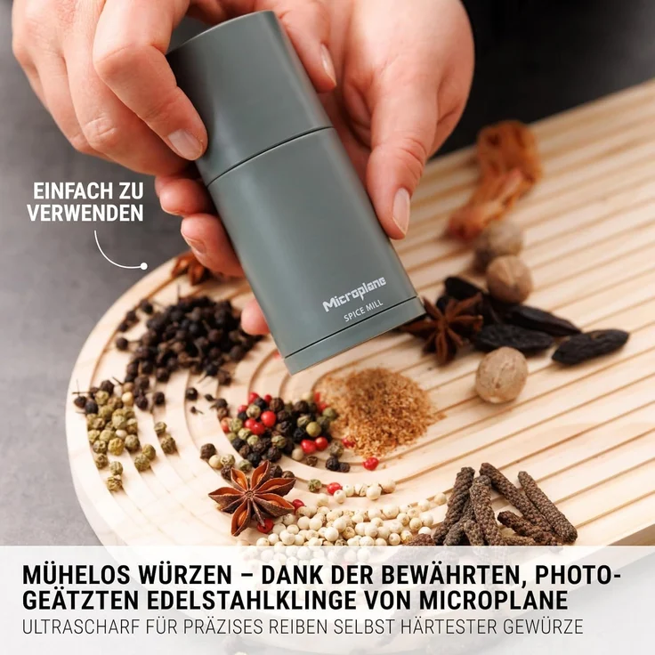 Microplane Gewürzmühle Eucalyptus Grün 48727 – Bild 5