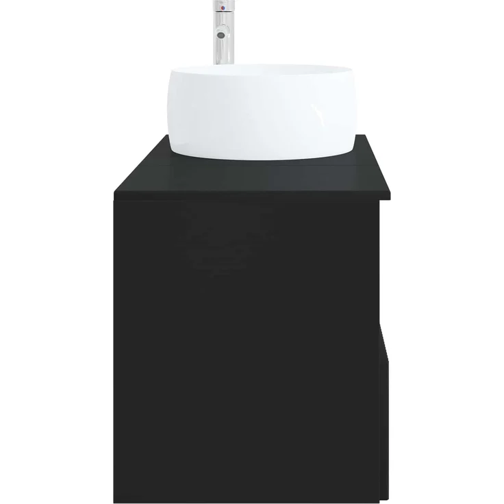 vidaXL Badezimmerschrank-Set 2 stk. Schwarz 79,5 x 44,5 x 80 cm 3404095 – Bild 5
