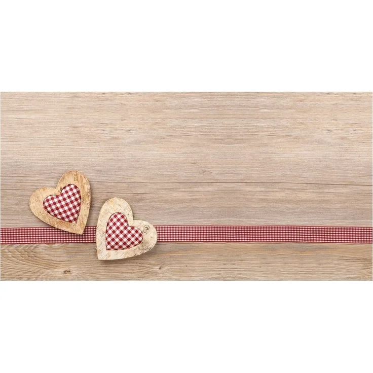 matches21 HOME & HOBBY Läufer Küchenläufer Holz-Optik Landhaus rutschfester Flur Teppich, rechteckig, Höhe: 5 mm, Waschbarer Küchenteppich 60x120 cm für Küche, Schlafzimmer