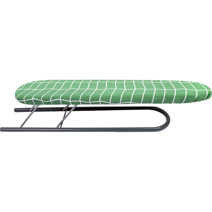 KADAX Ärmelbügelbrett 50 x 11 cm, klappbares Ärmelbrett mit abnehmbarem Bügelbrettbezug für präzises Bügeln von Hemden, kleines Bügelbrett für Ärmel, Tischbügelbrett (Grün)