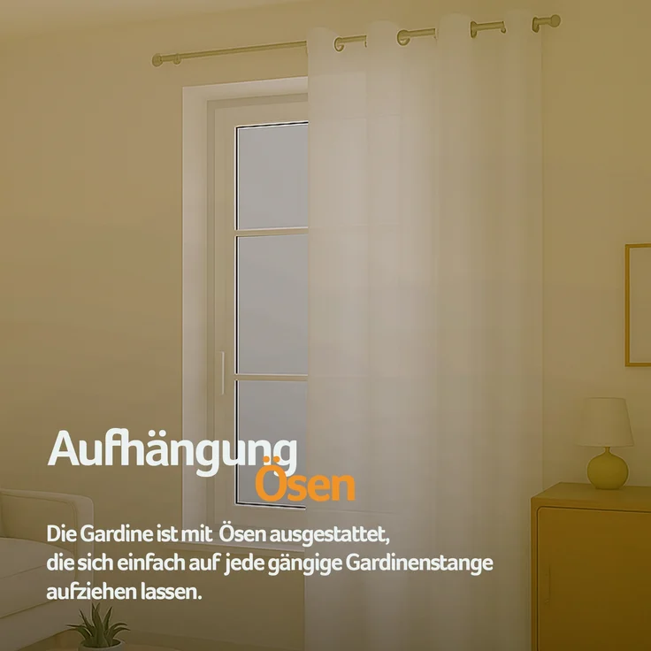 Bestlivings Blickdichte, Gardine mit Ösen, in vielen Größen und Farben Weiß 140x245 cm – Bild 6