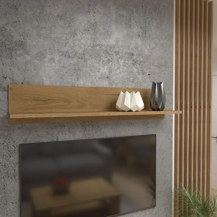 FORTE Havanna Wandpaneel, Holzwerkstoff, Braun, 125 x 25,6 x 21,9 cm