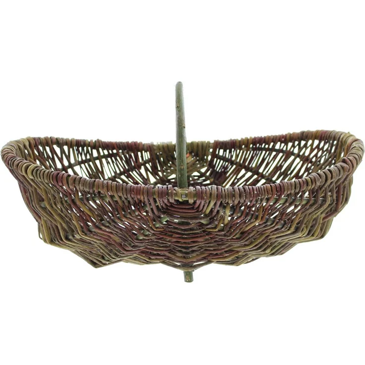 Korb Holzbügel mittel Box Aufbewahrungskorb Schale Korb Flechtkorb 46cm – Bild 1