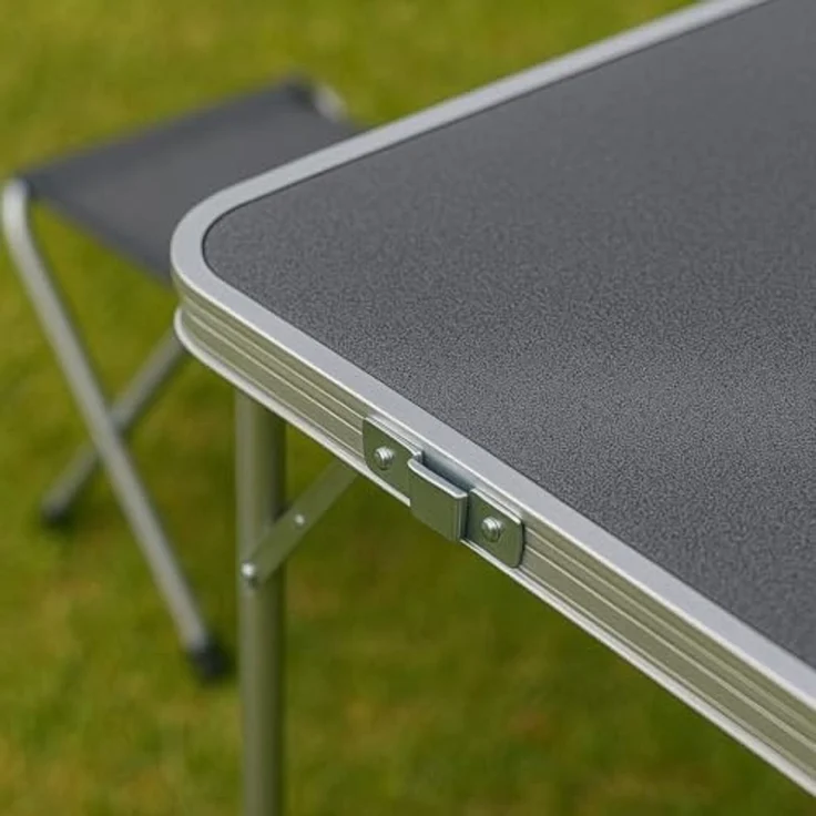 Greemotion Campingtisch mit Stühlen klappbar 4er Set [Faro] Klapptisch Reisetisch (1x Campingtisch, 4x Stühle), ultraleicht & faltbar (120x60x70 cm) – Bild 5