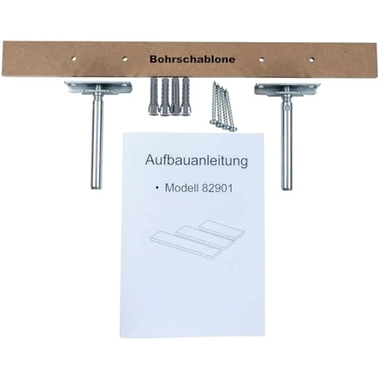 Levandeo® Wandregal, Wandboard Bobby 60cm Kernbuche - Wandregal Regal Board Bord – Bild 7