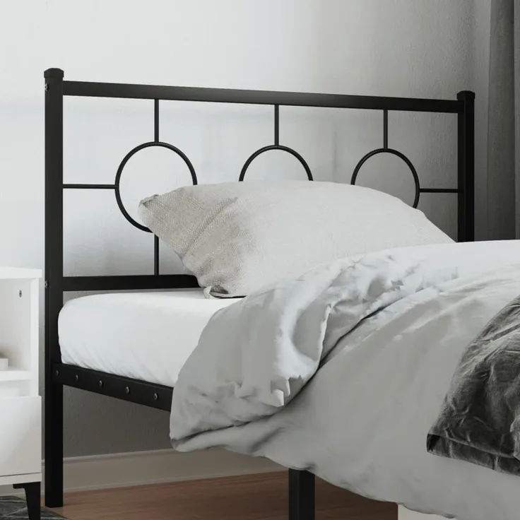 vidaXL Ersatz-Kopfteil Metall Schwarz 107 cm (Art-Nr 376256)