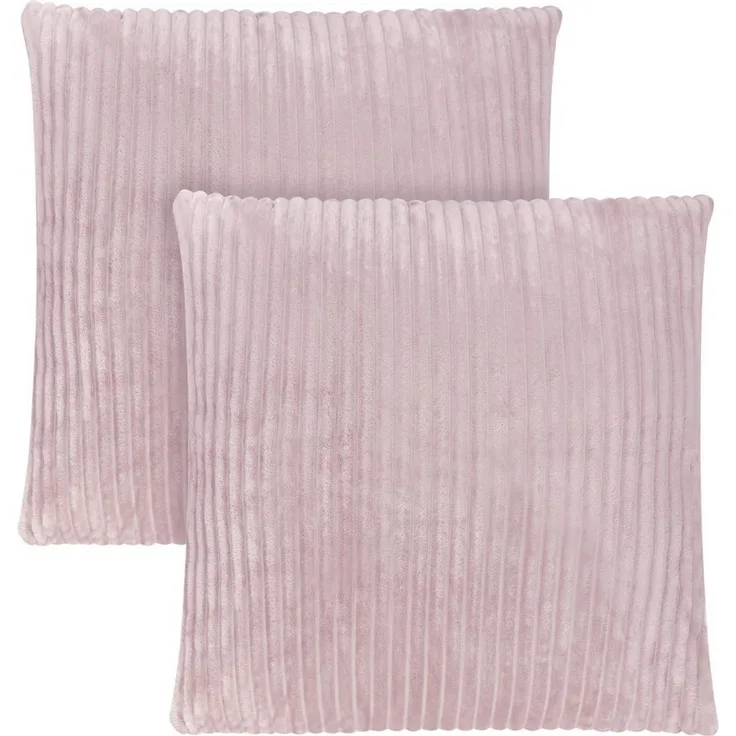 Aspero Kissenbezug 2 Kissenbezüge aus Streifen-Flanell 80x80 cm Pilar, Kopfkissen aus hautsympathischem Material
