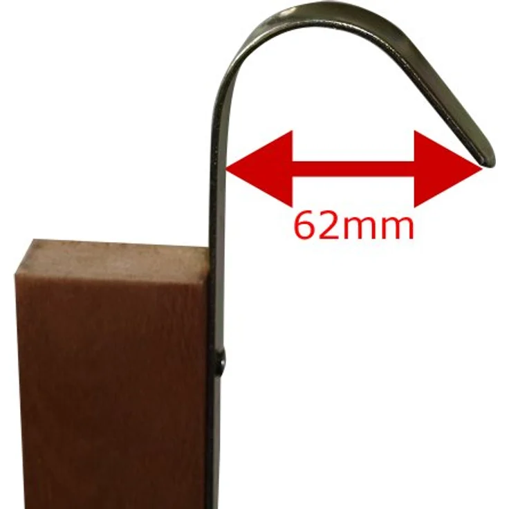 DEGAMO Balkonhängetisch Hängetisch 60x40cm klappbar, rechteckige Tischplatte, Akazienholz braun geölt – Bild 4