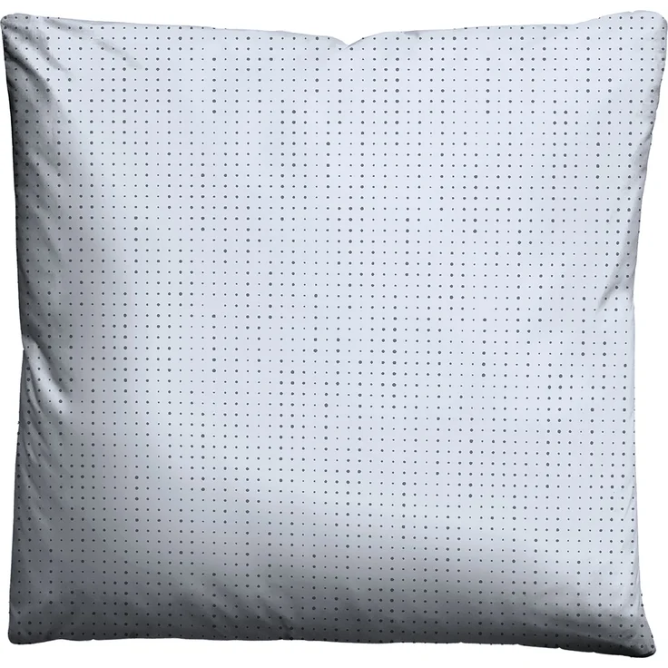 biberna 0636047 Mako-Satin Bettwäsche PUNKTE - MIX & MATCH, blau, 1x 155x200 cm + 1x 80x80 cm – Bild 2