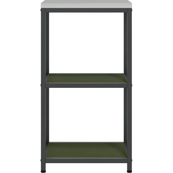 vidaXL Küchenregal HATTEM Olivgrün 40 x 50 x 92 cm Stahl 874971 – Bild 9