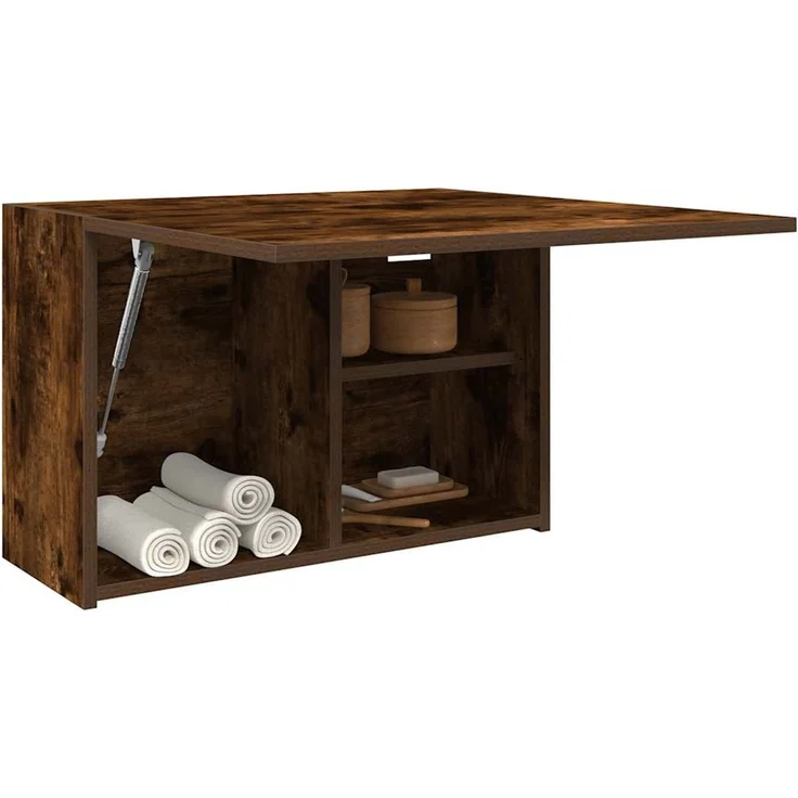 vidaXL Bad-Wandschrank Räuchereiche 60x25x40 cm Holzwerkstoff 860071 – Bild 1