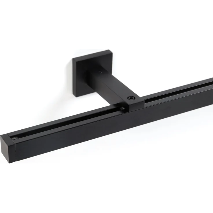 Deco-Raum® Gardinenschiene Cube | Länge: 600cm | Material: Aluminium | Farbe: Schwarz – Bild 1