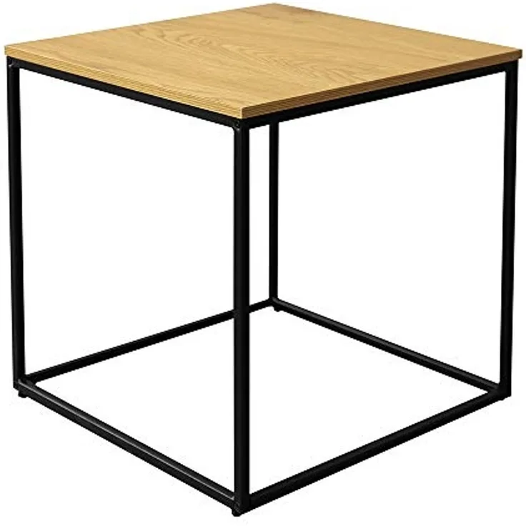 Selsey Beistelltisch, Schwarz/Eiche, 45 x 45 x 45, 5903025974422