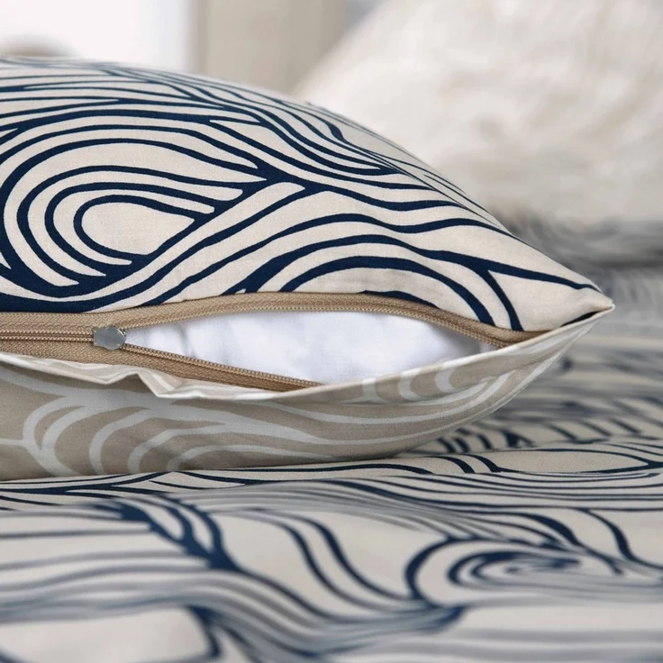 TOM TAILOR HOME Bettwäsche WAVES, Renforcé, 2 teilig, new bedroom, gewebtes Label – Bild 3