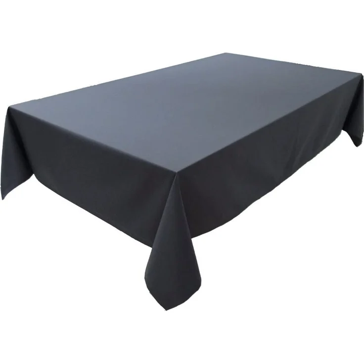 Hochwertige Tischdecke Tischwäsche aus 100% Baumwolle Kollektion Konzept, Farbe & Größe wählbar (Tischdecke - 150x150 cm, Anthrazit)