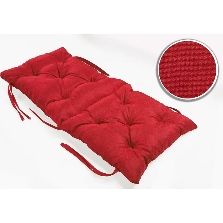 sunnypillow Bankauflage Bankauflage Stuhlkissen viele Farben und Größen zur Auswahl, 40 x 40 x 40 cm rot – Bild 2
