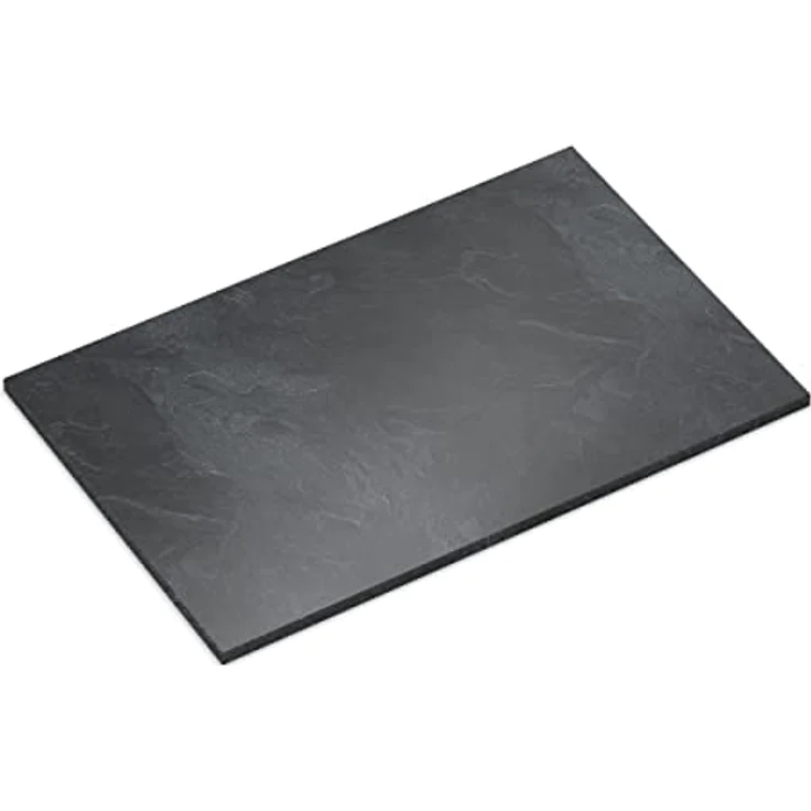 AUPROTEC Tischplatte 28mm Schiefer 90x60 cm I Spanplatte mit 1mm ABS Kante & PU-Verleimung I melaminharzbeschichtet I elegant & wasserabweisend – Bild 2